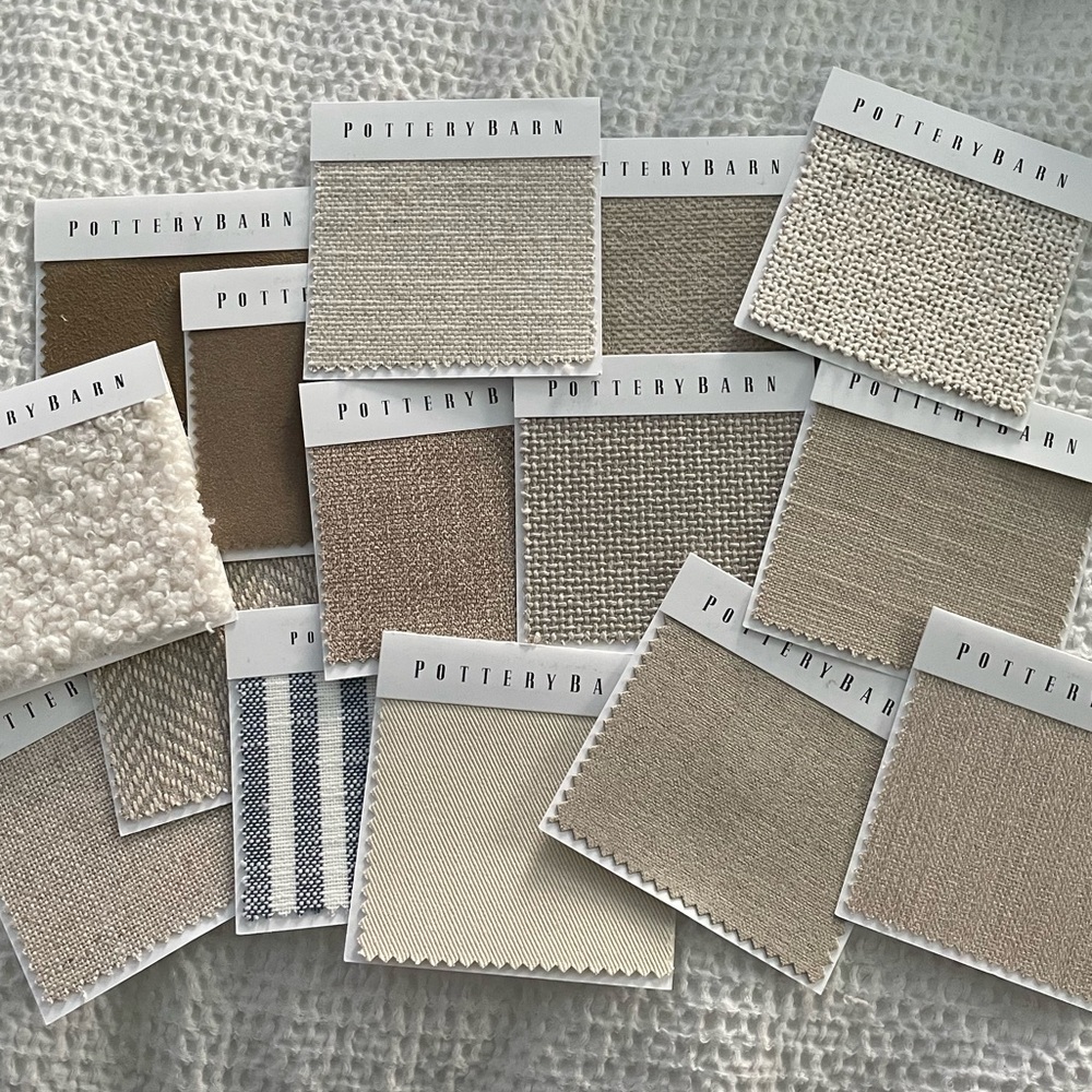 pottery barn fabric swatches